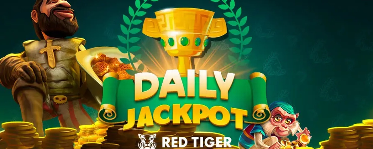 Gagnez plein de récompenses sur Cresus avec Red Tiger Daily Jackpot