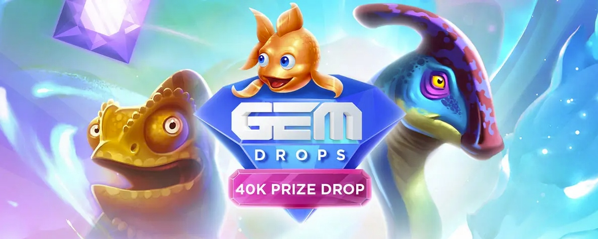 Gem Drops sur Lucky8.com : La promo originale à 40K de prize drop